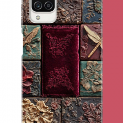 Samsung Galaxy A12-M12 Uyumlu kumaş blok UV Baskılı Silikon Kılıf