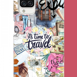 Samsung Galaxy A12-M12 Uyumlu Travel3 UV Baskılı Silikon Kılıf Samsung Galaxy A12-M12 Uyumlu Travel3 UV Baskılı Silikon Kılıf