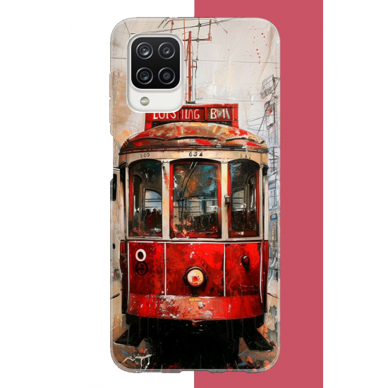 Samsung Galaxy A12-M12 Uyumlu Taksim Tramvay UV Baskılı Silikon Kılıf