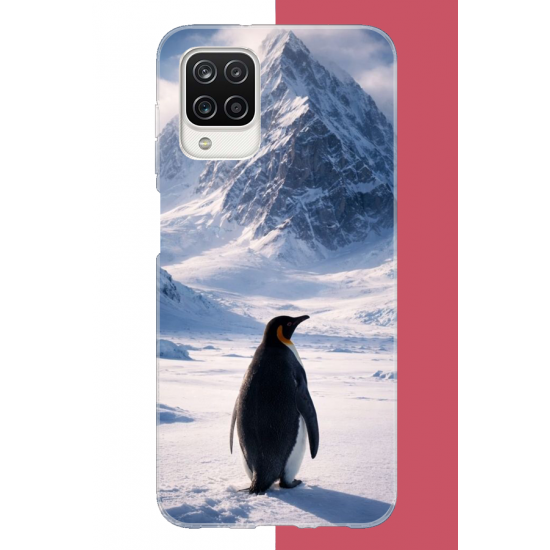 Samsung Galaxy A12-M12 Uyumlu nihilist Penguen2 UV Baskılı Silikon Kılıf