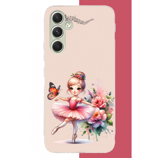 Samsung Galaxy A15 Uyumlu minik balerin2 UV Baskılı Silikon Kılıf