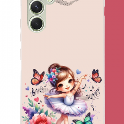 Samsung Galaxy A15 Uyumlu minik balerin3 UV Baskılı Silikon Kılıf
