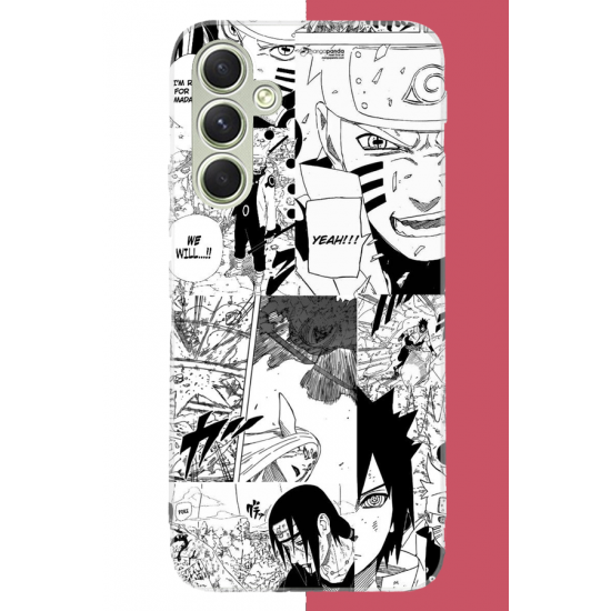 Samsung Galaxy A15 Uyumlu naruto kolaj UV Baskılı Silikon Kılıf