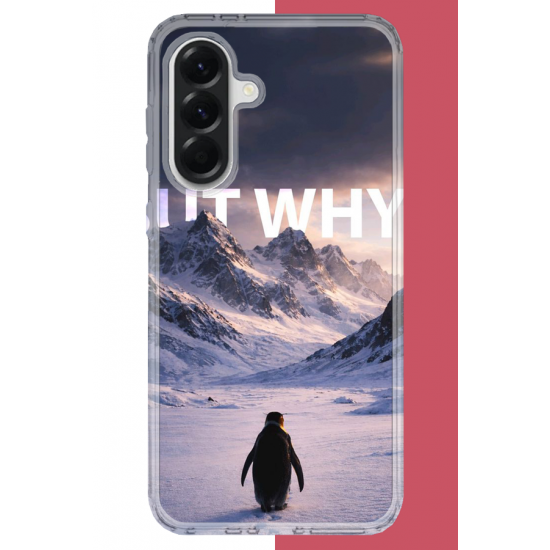 Samsung Galaxy A16 Uyumlu Nihilist Penguen UV Baskılı Silikon Kılıf