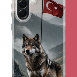 Samsung Galaxy A16 Uyumlu Ulu Kurt UV Baskılı Silikon Kılıf