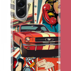 Samsung Galaxy A16 Uyumlu Retro UV Baskılı Silikon Kılıf