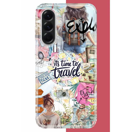 Samsung Galaxy A16 Uyumlu Travel3 UV Baskılı Silikon Kılıf