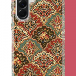 Samsung Galaxy A16 Uyumlu Çini Motif UV Baskılı Silikon Kılıf