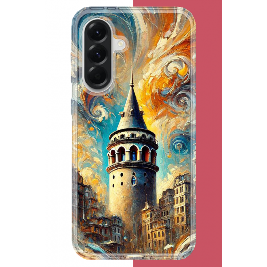 Samsung Galaxy A16 Uyumlu Galata UV Baskılı Silikon Kılıf