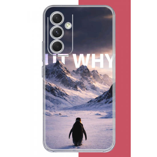 Samsung Galaxy A17 Uyumlu Nihilist Penguen UV Baskılı Silikon Kılıf