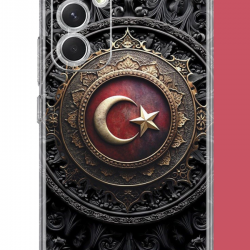Samsung Galaxy A17 Uyumlu Türk Rozet UV Baskılı Silikon Kılıf