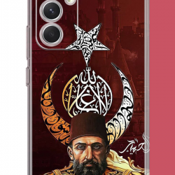 Samsung Galaxy A17 Uyumlu Abdulhamit UV Baskılı Silikon Kılıf