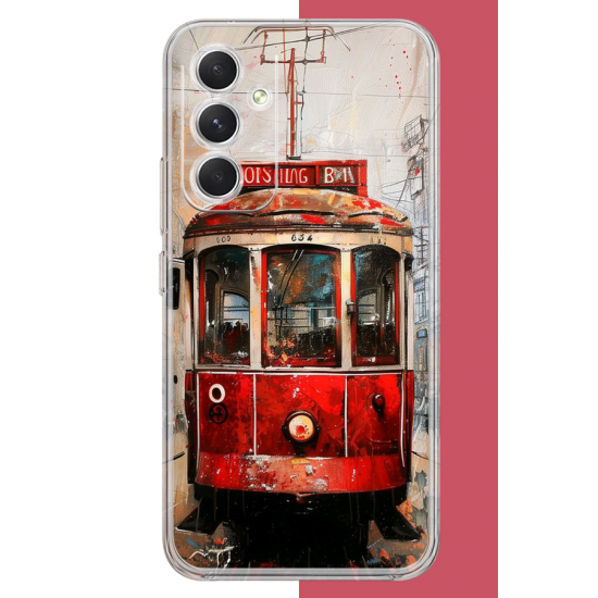 Samsung Galaxy A17 Uyumlu Taksim Tramvay UV Baskılı Silikon Kılıf