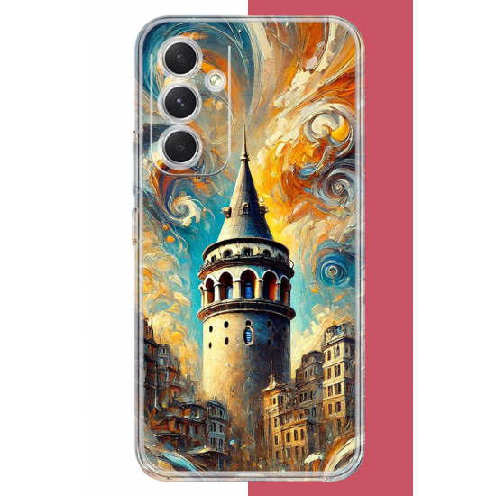 Samsung Galaxy A17 Uyumlu Galata UV Baskılı Silikon Kılıf