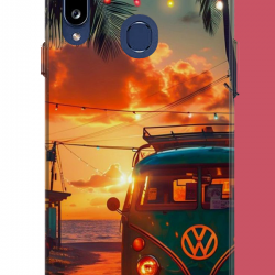 Samsung Galaxy A20S Uyumlu vw güneş batımı.jpeg UV Baskılı Silikon Kılıf