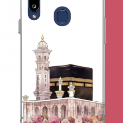 Samsung Galaxy A20S Uyumlu çiçekli kabe.jpeg UV Baskılı Silikon Kılıf