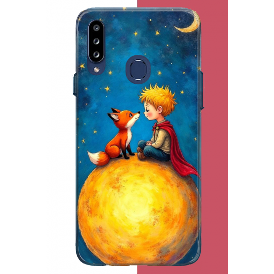 Samsung Galaxy A20S Uyumlu küçük prens5 UV Baskılı Silikon Kılıf
