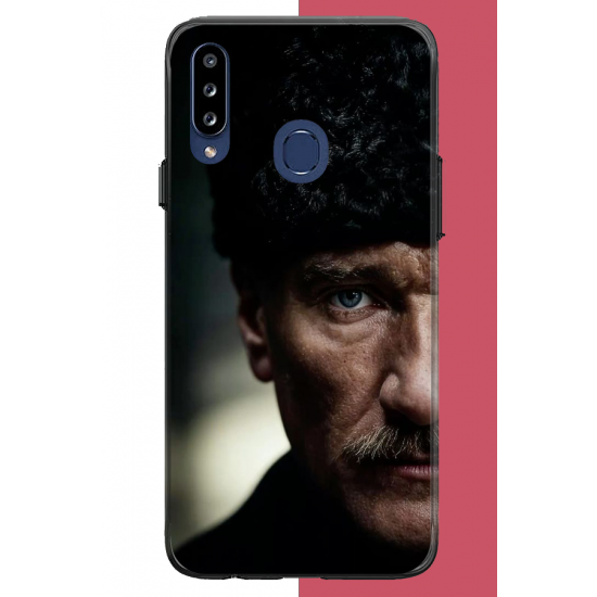 Samsung Galaxy A20S Uyumlu Atatürk4 UV Baskılı Silikon Kılıf