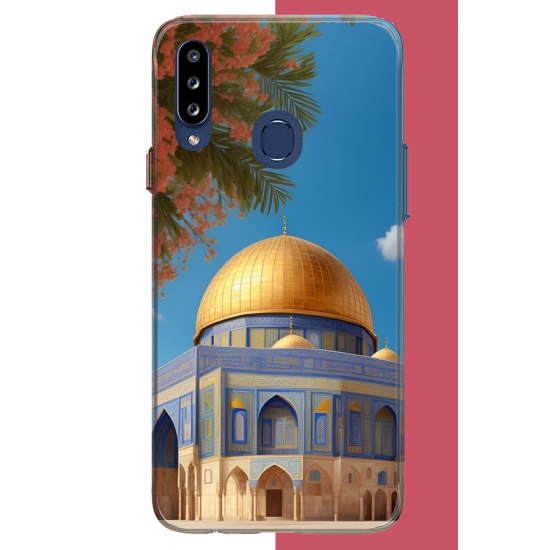 Samsung Galaxy A20S Uyumlu Kudüs3 UV Baskılı Silikon Kılıf