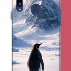 Samsung Galaxy A20S Uyumlu nihilist Penguen2 UV Baskılı Silikon Kılıf