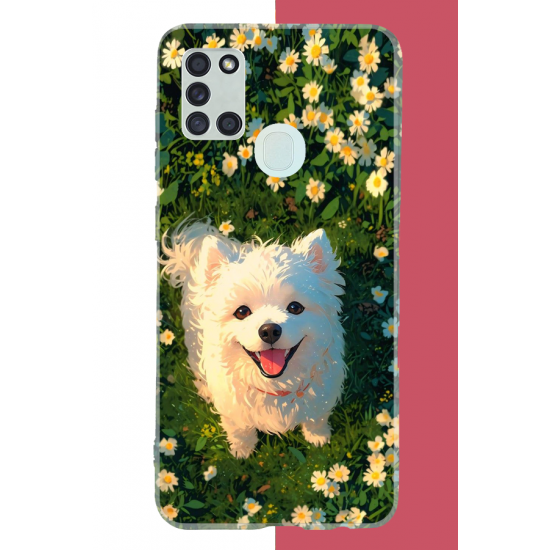 Samsung Galaxy A21S Uyumlu kaniş köpek UV Baskılı Silikon Kılıf Samsung Galaxy A21S Uyumlu kaniş köpek UV Baskılı Silikon Kılıf
