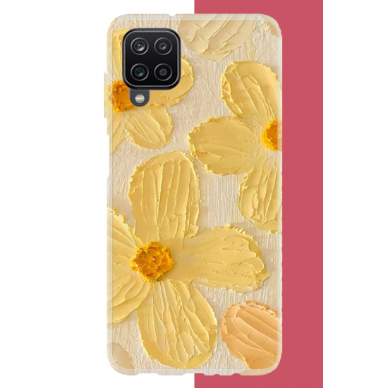 Samsung Galaxy A22-M22-M32 Uyumlu tuvaldeki sarı çiçek UV Baskılı Silikon Kılıf Samsung Galaxy A22-M22-M32 Uyumlu tuvaldeki sarı çiçek UV Baskılı Silikon Kılıf