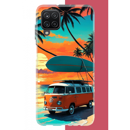 Samsung Galaxy A22-M22-M32 Uyumlu 70'ler surf UV Baskılı Silikon Kılıf