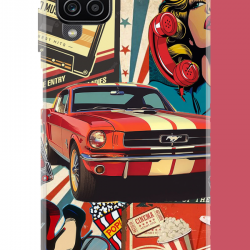 Samsung Galaxy A22-M22-M32 Uyumlu Retro UV Baskılı Silikon Kılıf