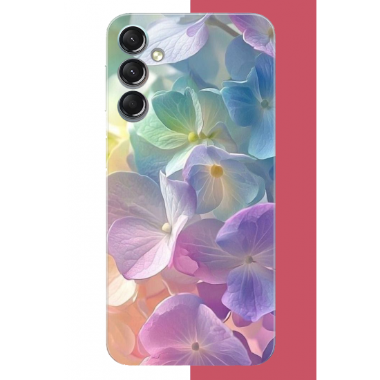 Samsung Galaxy A24 Uyumlu renkli çiçek2.jpeg UV Baskılı Silikon Kılıf