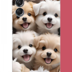 Samsung Galaxy A24 Uyumlu sevimli köpek UV Baskılı Silikon Kılıf