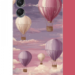 Samsung Galaxy A24 Uyumlu uçan balon UV Baskılı Silikon Kılıf