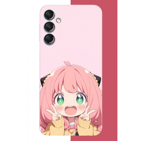 Samsung Galaxy A24 Uyumlu kawaii küçük kız2 UV Baskılı Silikon Kılıf