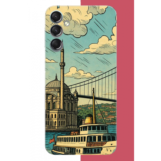 Samsung Galaxy A24 Uyumlu İstanbul UV Baskılı Silikon Kılıf