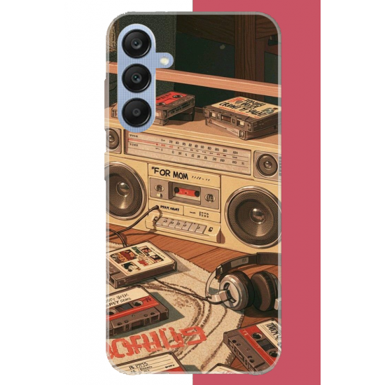 Samsung Galaxy A25 Uyumlu 90'lar kaset2 UV Baskılı Silikon Kılıf Samsung Galaxy A25 Uyumlu 90'lar kaset2 UV Baskılı Silikon Kılıf