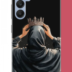 Samsung Galaxy A25 Uyumlu Taç UV Baskılı Silikon Kılıf