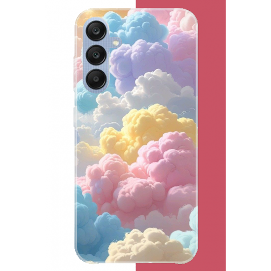 Samsung Galaxy A25 Uyumlu renkli bulut UV Baskılı Silikon Kılıf Samsung Galaxy A25 Uyumlu renkli bulut UV Baskılı Silikon Kılıf