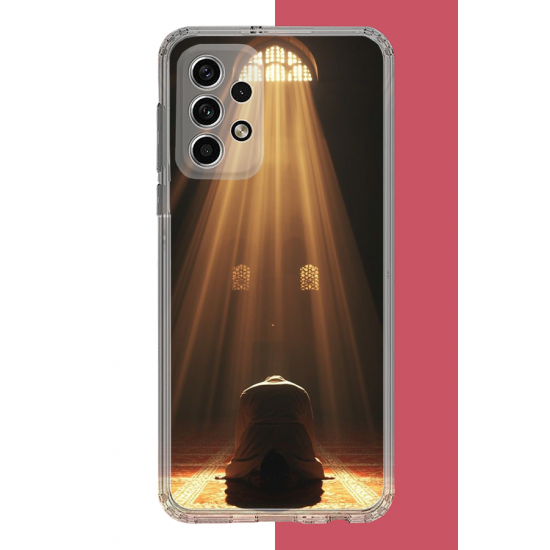 Samsung Galaxy A32 Uyumlu Huzur Dua UV Baskılı Silikon Kılıf Samsung Galaxy A32 Uyumlu Huzur Dua UV Baskılı Silikon Kılıf