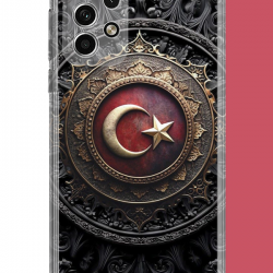 Samsung Galaxy A32 Uyumlu Türk Rozet UV Baskılı Silikon Kılıf