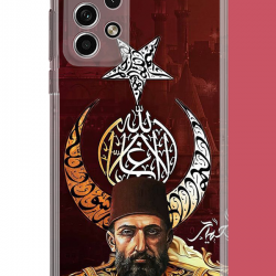 Samsung Galaxy A32 Uyumlu Abdulhamit UV Baskılı Silikon Kılıf