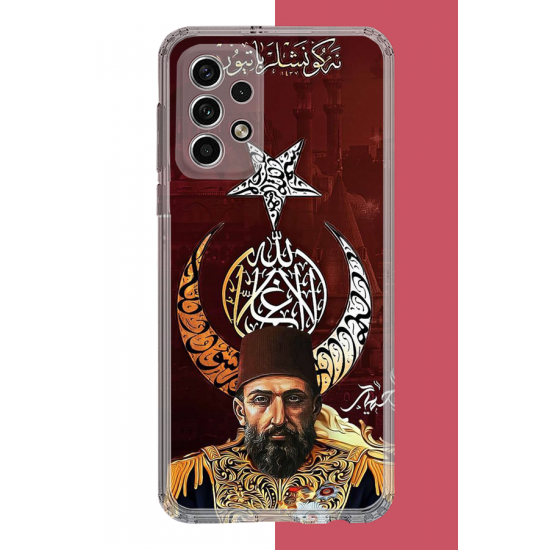 Samsung Galaxy A32 Uyumlu Abdulhamit UV Baskılı Silikon Kılıf