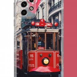 Samsung Galaxy A32 Uyumlu Taksim1 UV Baskılı Silikon Kılıf