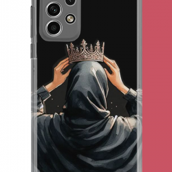 Samsung Galaxy A32 Uyumlu Taç UV Baskılı Silikon Kılıf