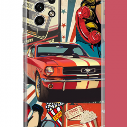 Samsung Galaxy A32 Uyumlu Retro UV Baskılı Silikon Kılıf