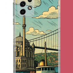 Samsung Galaxy A32 Uyumlu İstanbul UV Baskılı Silikon Kılıf