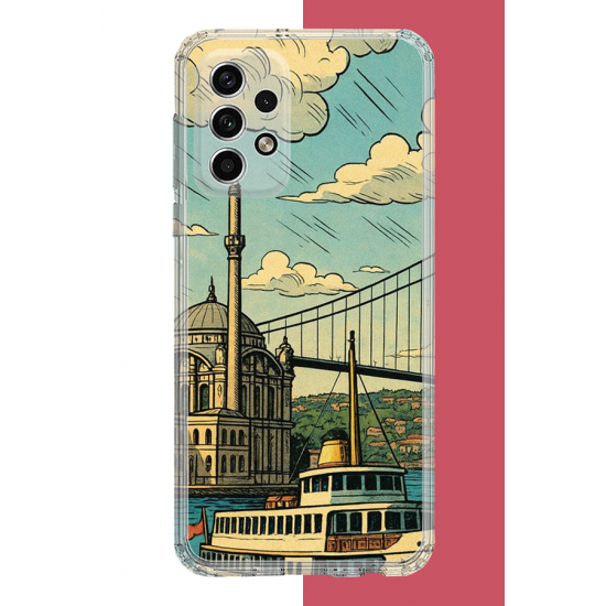 Samsung Galaxy A32 Uyumlu İstanbul UV Baskılı Silikon Kılıf