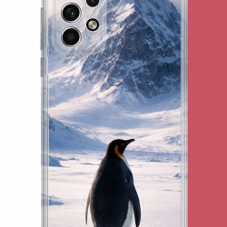 Samsung Galaxy A32 Uyumlu nihilist Penguen2 UV Baskılı Silikon Kılıf
