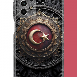 Samsung Galaxy A33 Uyumlu Türk Rozet UV Baskılı Silikon Kılıf
