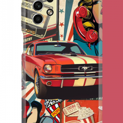 Samsung Galaxy A33 Uyumlu Retro UV Baskılı Silikon Kılıf