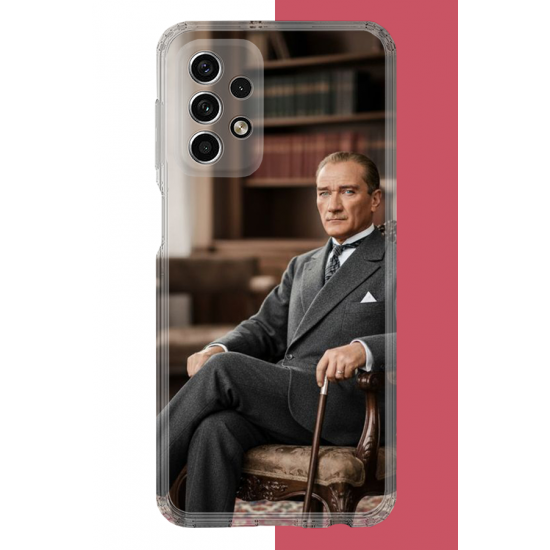 Samsung Galaxy A33 Uyumlu Atatürk6 UV Baskılı Silikon Kılıf