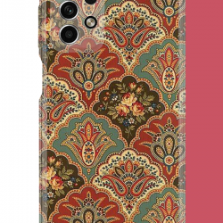 Samsung Galaxy A33 Uyumlu Çini Motif UV Baskılı Silikon Kılıf